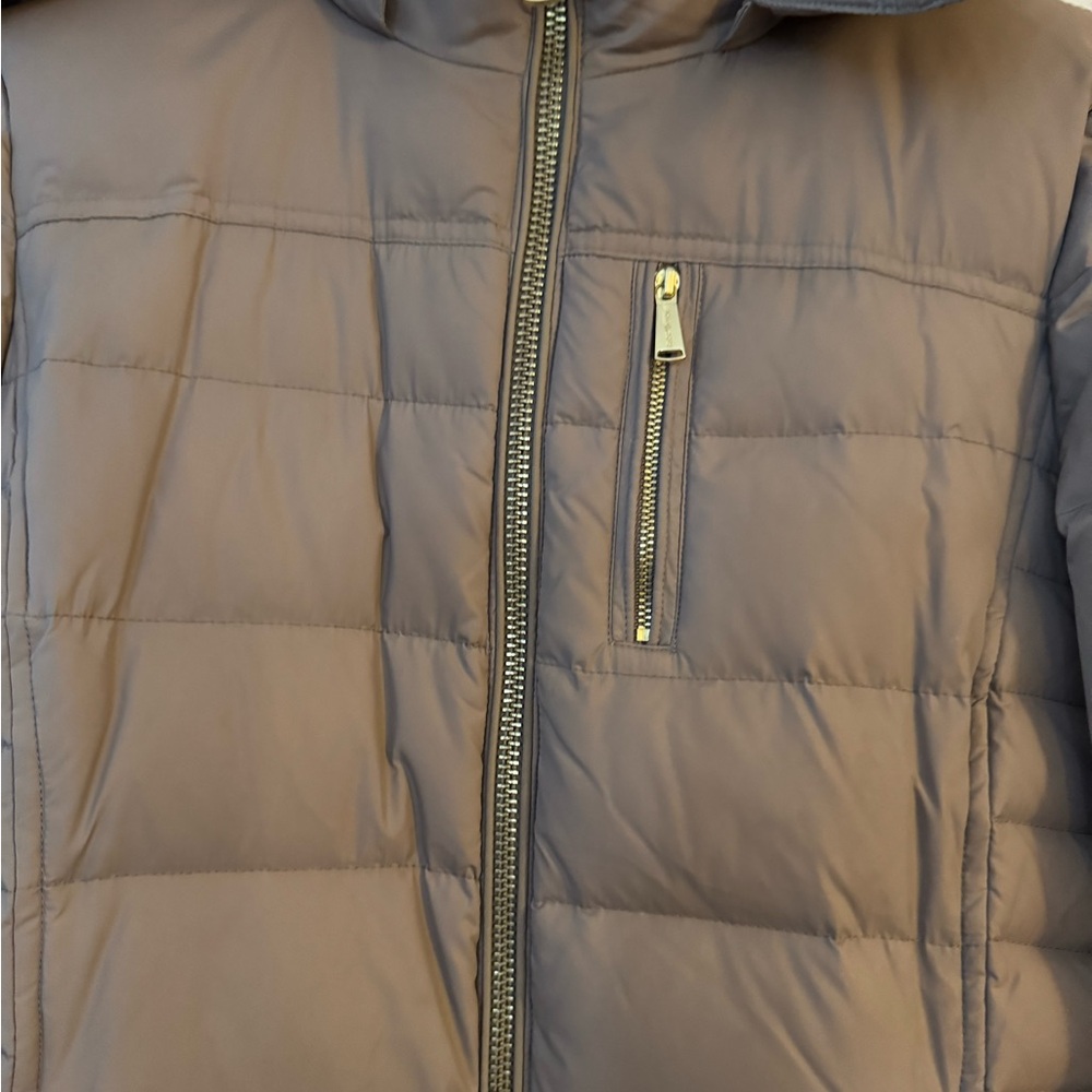 Tan Mid-Length Puffer Jacket - image 6